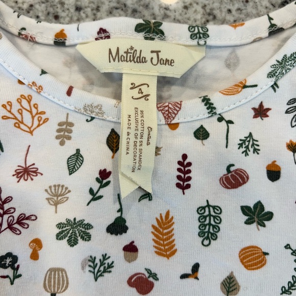 Matilda Jane Shirt Fall Size 4 - Picture 4 of 6